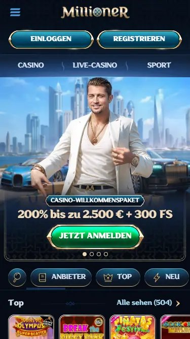 Millioner casino mobile, millioner live casino